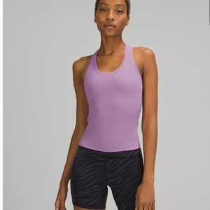 Lululemon Cool Racerback Short Tank Top peach like new! Size 4